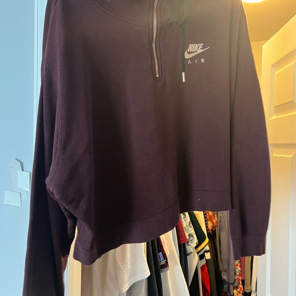 Nike Burgundy Quarter Zip